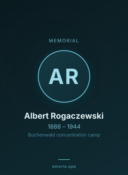 Memorial portrait of Albert Rogaczewski