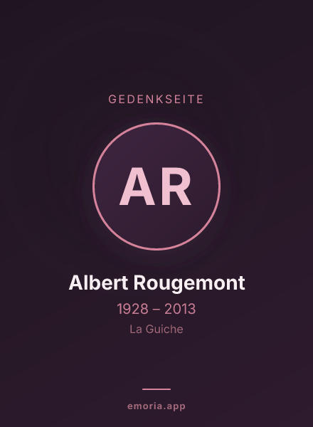 Gedenkportrait von Albert Rougemont