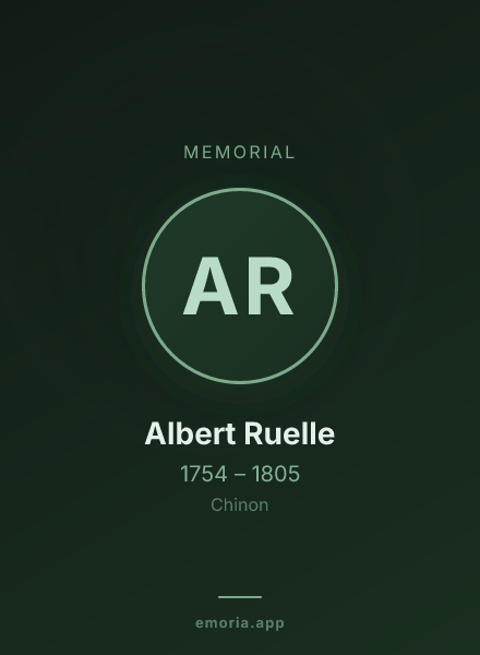 Memorial portrait of Albert Ruelle