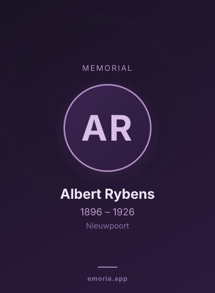 Memorial portrait of Albert Rybens