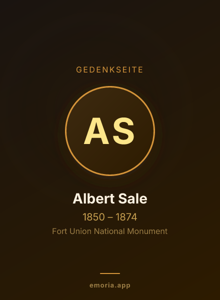 Gedenkportrait von Albert Sale