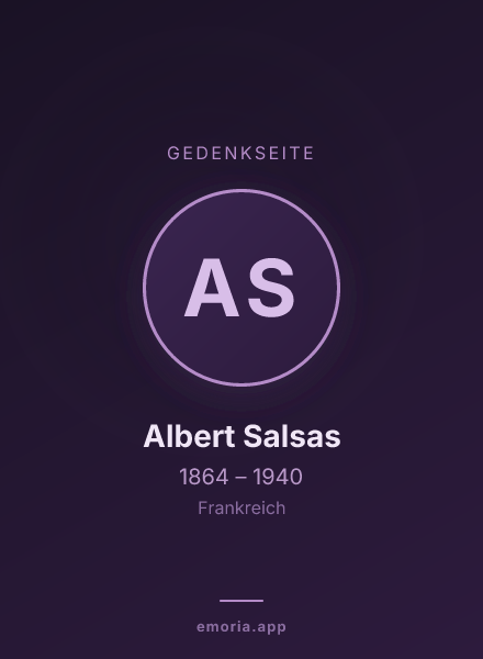 Gedenkportrait von Albert Salsas