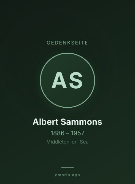 Gedenkportrait von Albert Sammons
