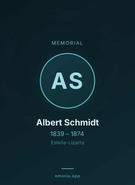 Memorial portrait of Albert Schmidt