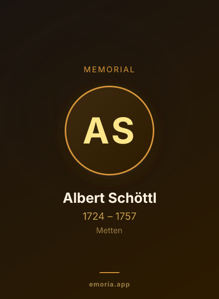 Memorial portrait of Albert Schöttl