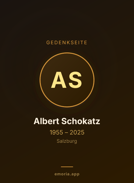 Gedenkportrait von Albert Schokatz