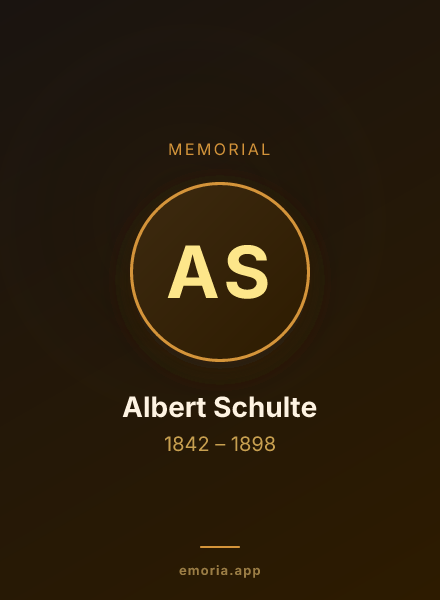 Memorial portrait of Albert Schulte