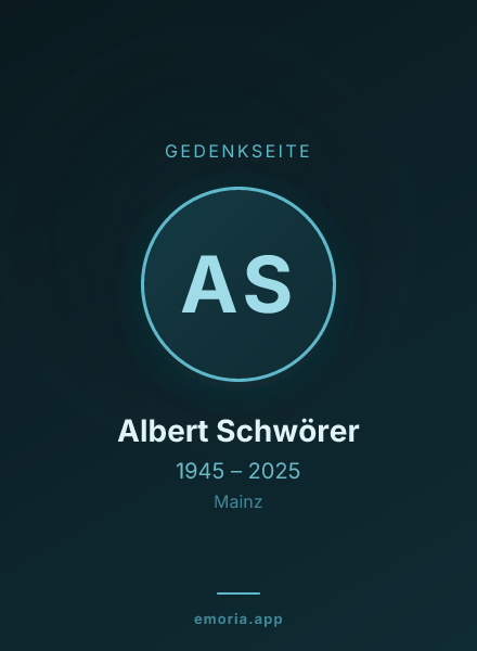 Gedenkportrait von Albert Schwörer
