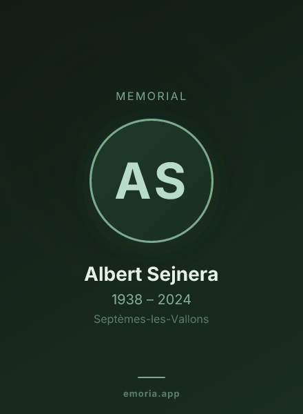 Memorial portrait of Albert Sejnera