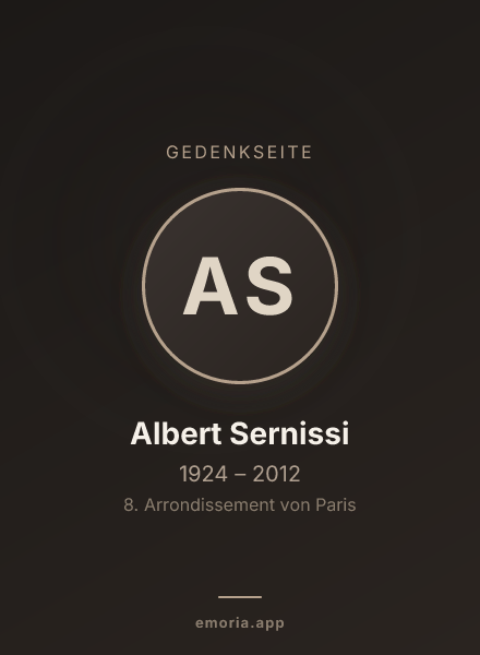 Gedenkportrait von Albert Sernissi