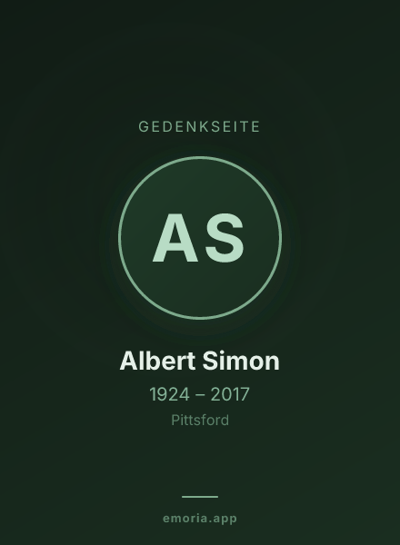 Gedenkportrait von Albert Simon
