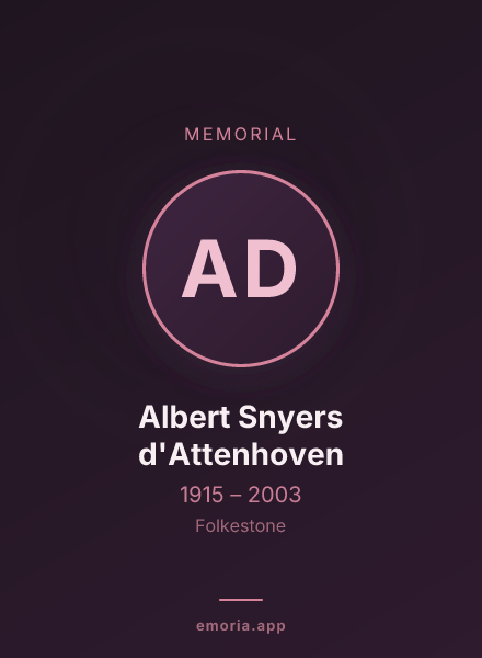 Memorial portrait of Albert Snyers d'Attenhoven
