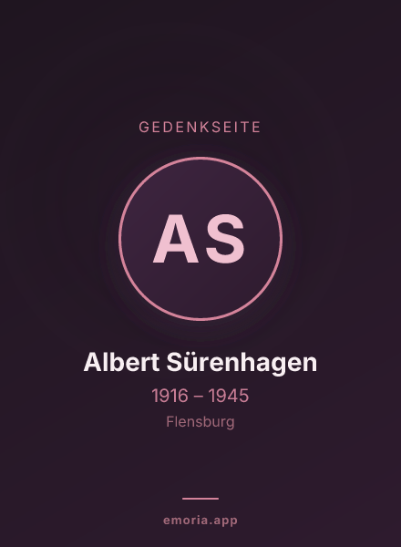 Gedenkportrait von Albert Sürenhagen