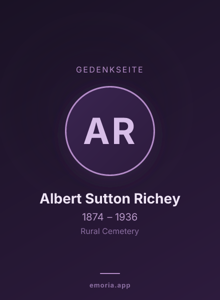 Gedenkportrait von Albert Sutton Richey