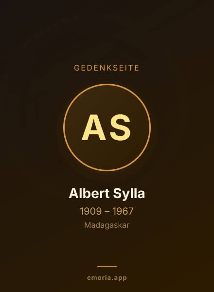Gedenkportrait von Albert Sylla