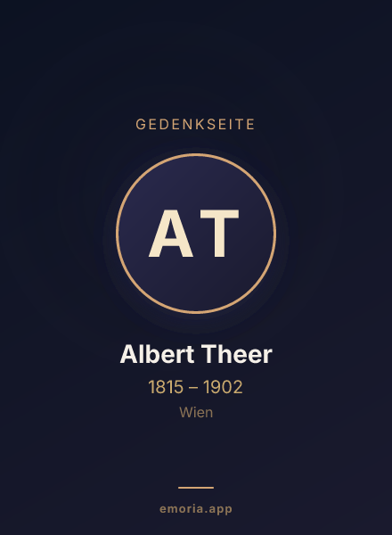Gedenkportrait von Albert Theer