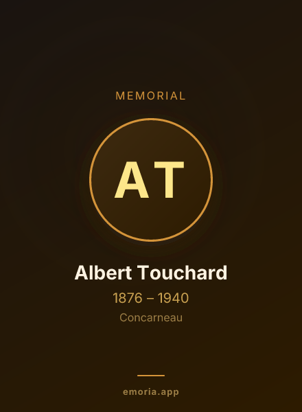 Memorial portrait of Albert Touchard
