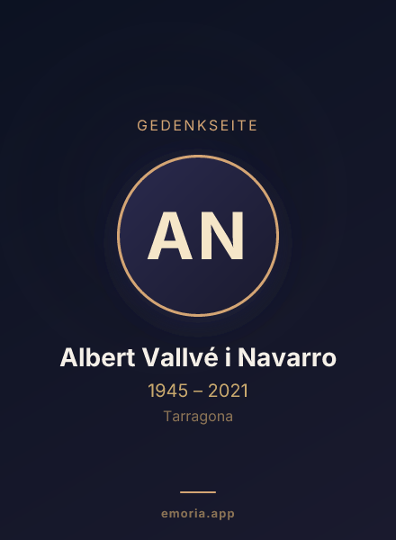 Gedenkportrait von Albert Vallvé i Navarro
