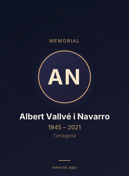 Memorial portrait of Albert Vallvé i Navarro