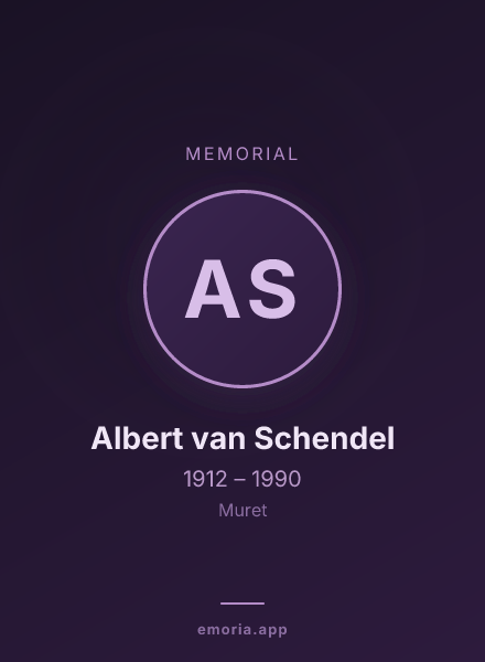 Memorial portrait of Albert van Schendel