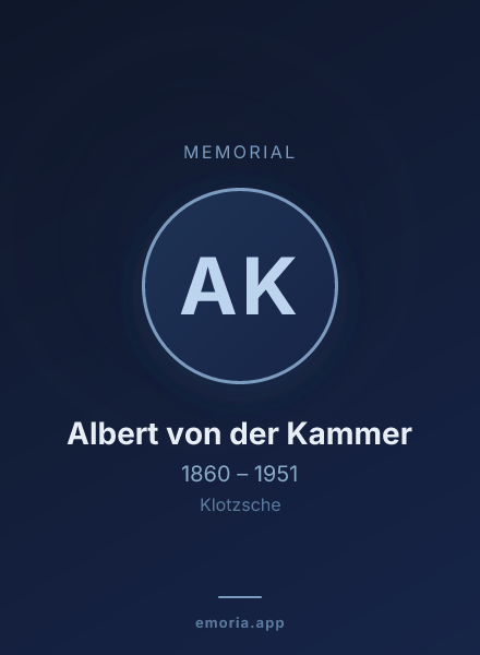 Memorial portrait of Albert von der Kammer