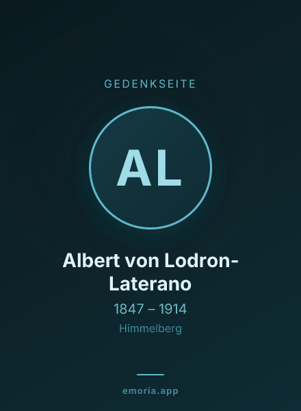 Gedenkportrait von Albert von Lodron-Laterano