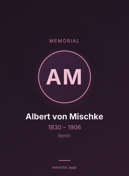 Memorial portrait of Albert von Mischke