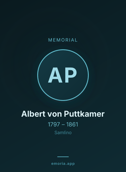 Memorial portrait of Albert von Puttkamer