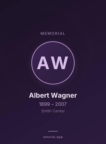 Memorial portrait of Albert Wagner