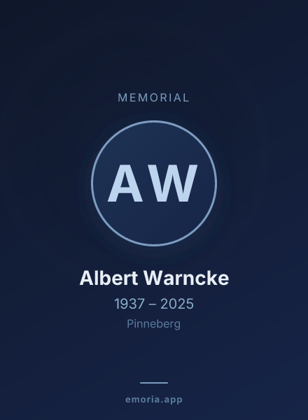 Memorial portrait of Albert Warncke