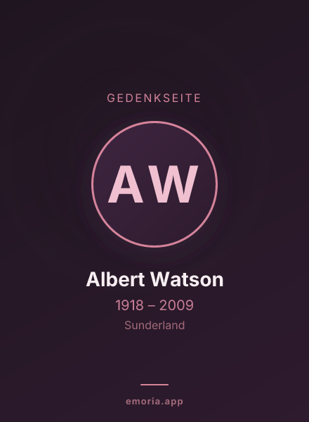 Gedenkportrait von Albert Watson