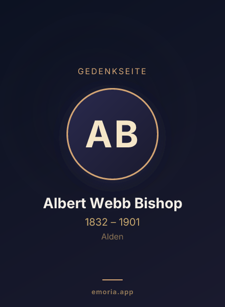 Gedenkportrait von Albert Webb Bishop