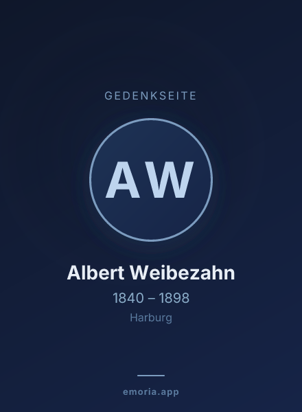 Gedenkportrait von Albert Weibezahn