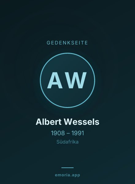 Gedenkportrait von Albert Wessels