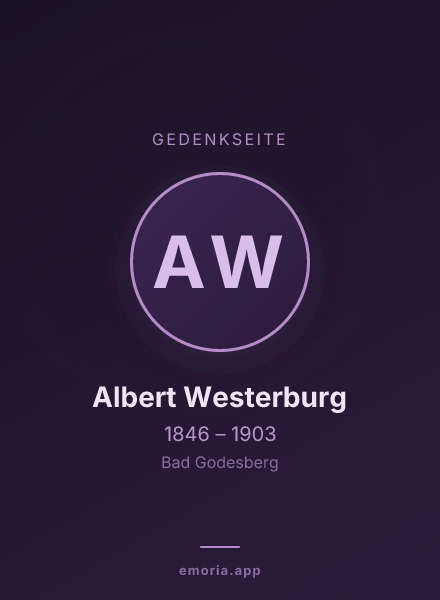 Gedenkportrait von Albert Westerburg