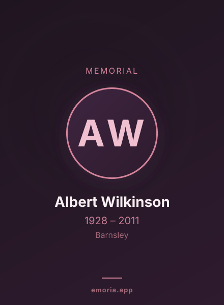 Memorial portrait of Albert Wilkinson