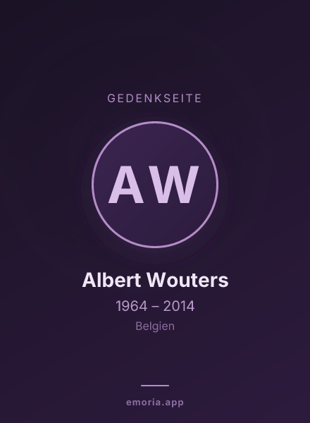 Gedenkportrait von Albert Wouters