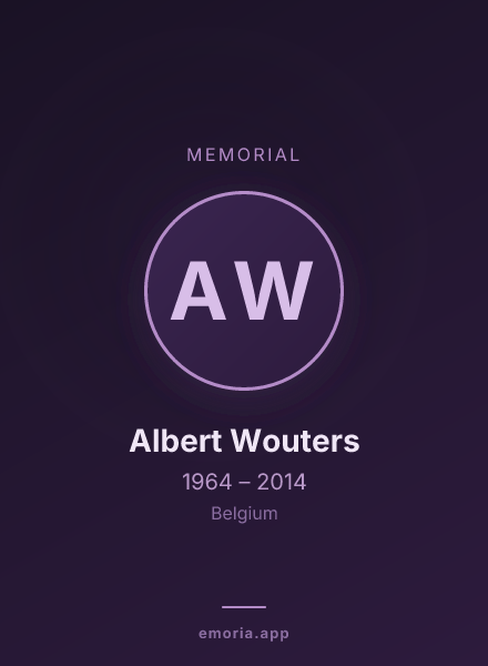 Memorial portrait of Albert Wouters