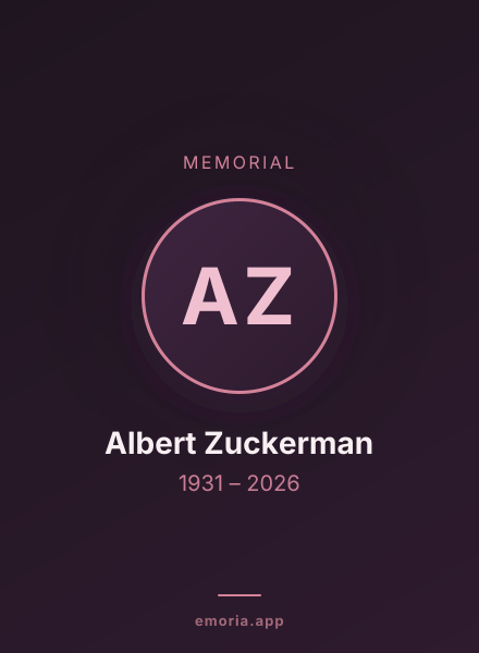 Memorial portrait of Albert Zuckerman