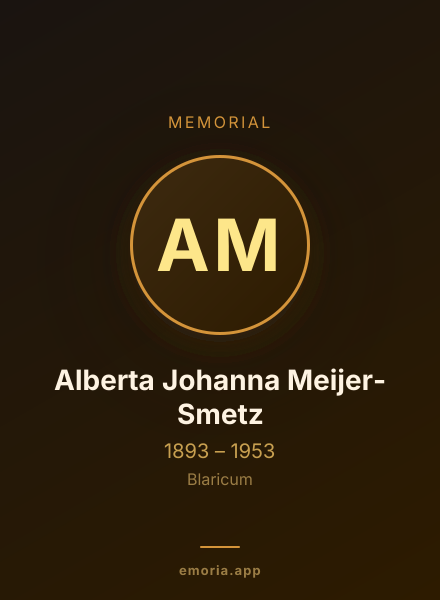 Memorial portrait of Alberta Johanna Meijer-Smetz
