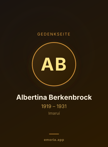 Gedenkportrait von Albertina Berkenbrock