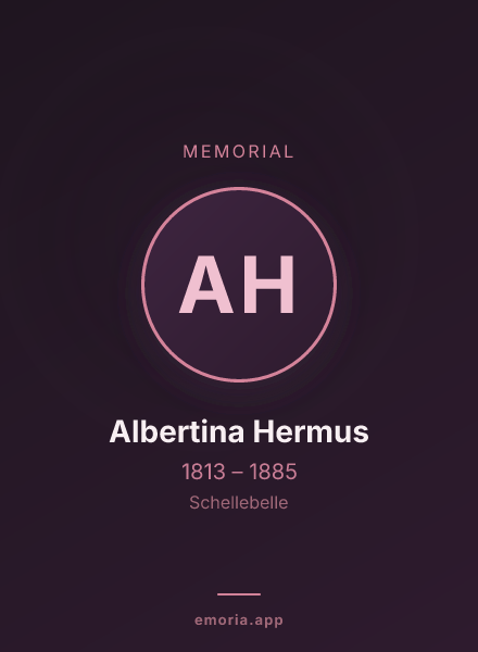 Memorial portrait of Albertina Hermus