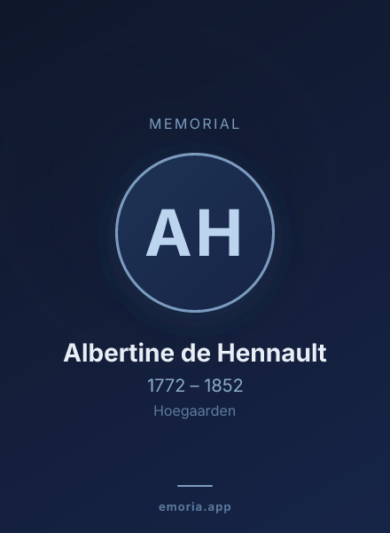 Memorial portrait of Albertine de Hennault