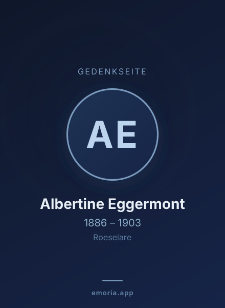 Gedenkportrait von Albertine Eggermont