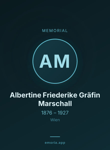 Memorial portrait of Albertine Friederike Gräfin Marschall
