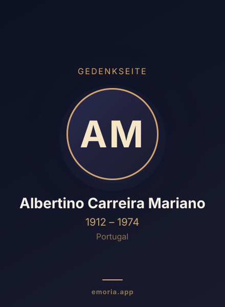 Gedenkportrait von Albertino Carreira Mariano