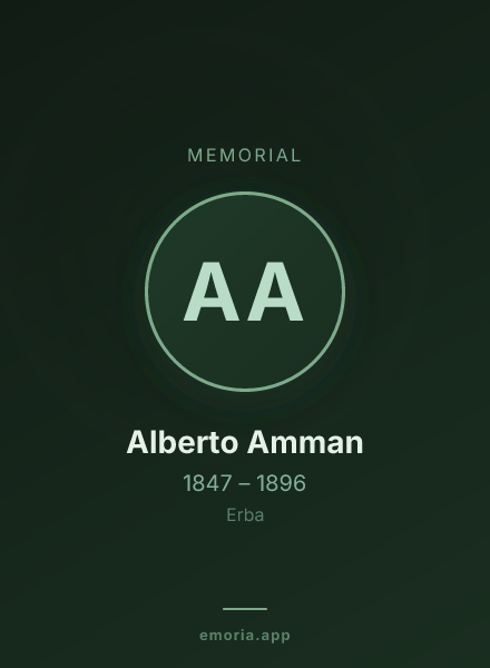 Memorial portrait of Alberto Amman