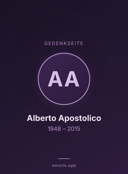 Gedenkportrait von Alberto Apostolico