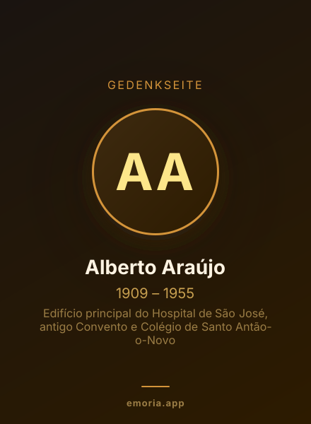 Gedenkportrait von Alberto Araújo