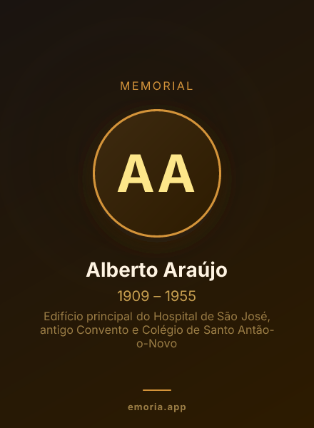 Memorial portrait of Alberto Araújo